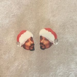 Snoop Dogg Christmas Earrings